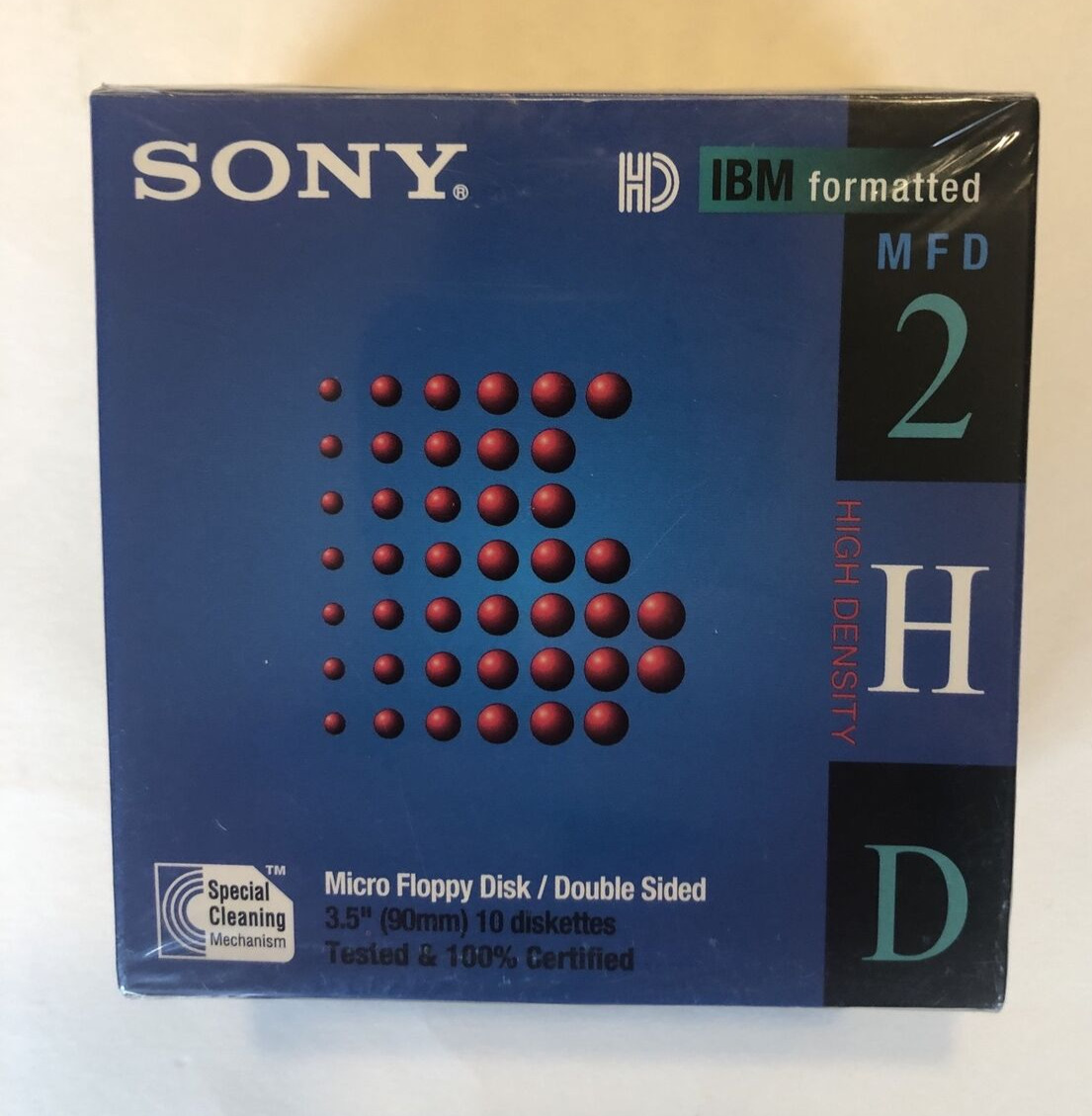 Sealed Box Sony 3.5 Inch Floppy Diskette NEW IBM Formatted 1.44 MB 10 Pack Disks