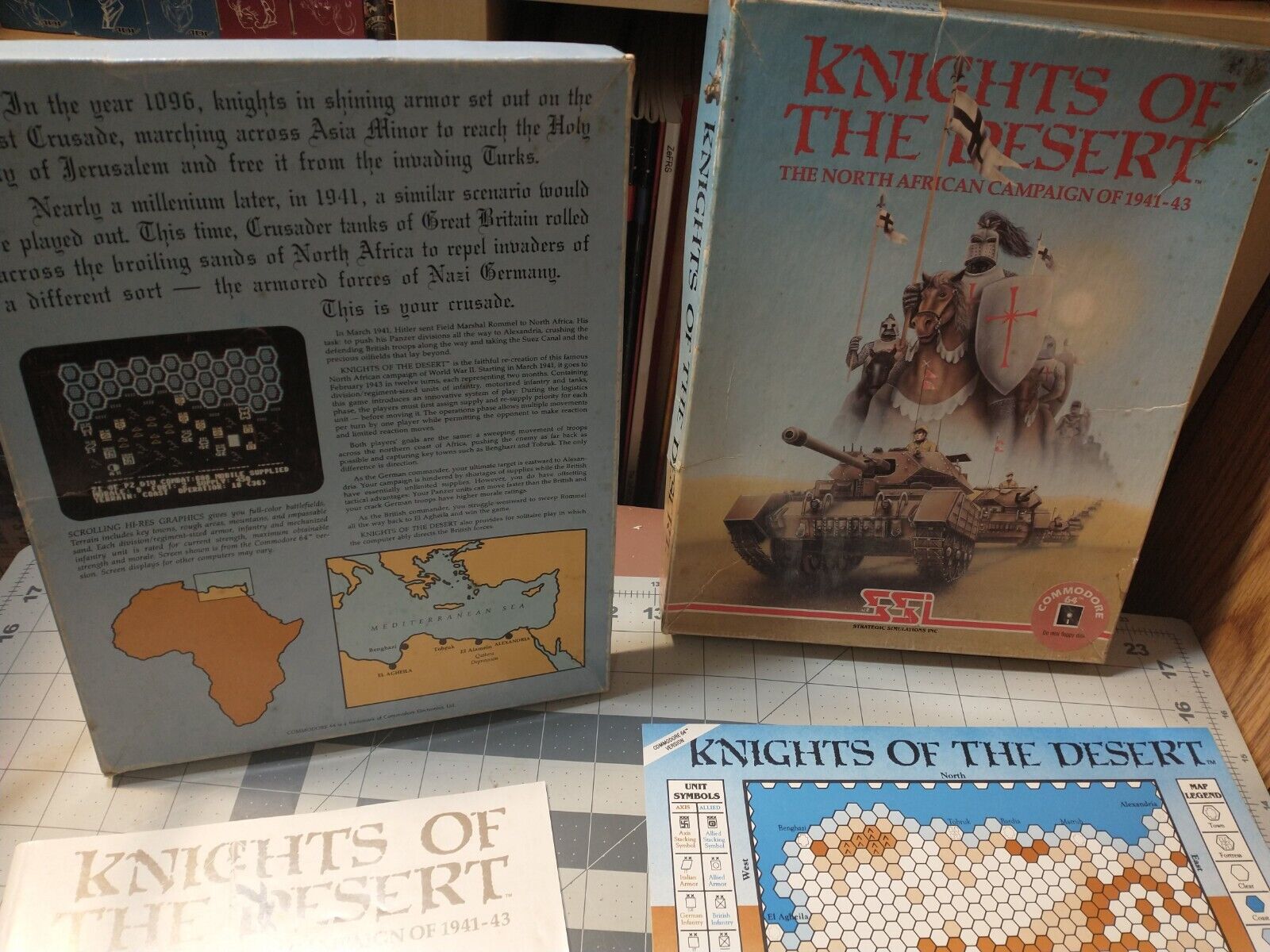 Knights of the Desert The North African Campaign of 1941-43 SSI Commodore 64