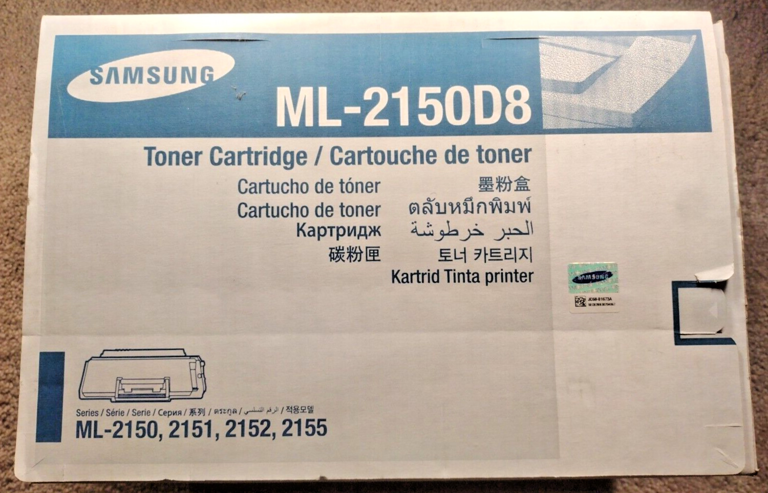 Genuine Samsung Tonner Cartridge ML-2150D8 New