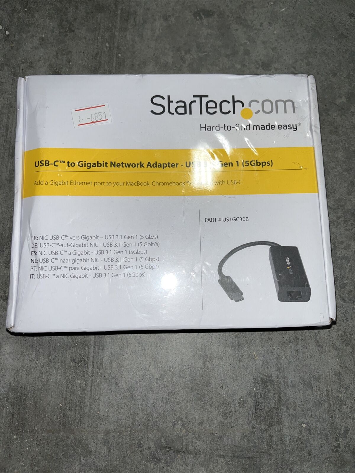 Startech.com Usb Type-C To Gigabit Network Adapter - Usb 3.1 Gen 1 5 Gbps SEALED