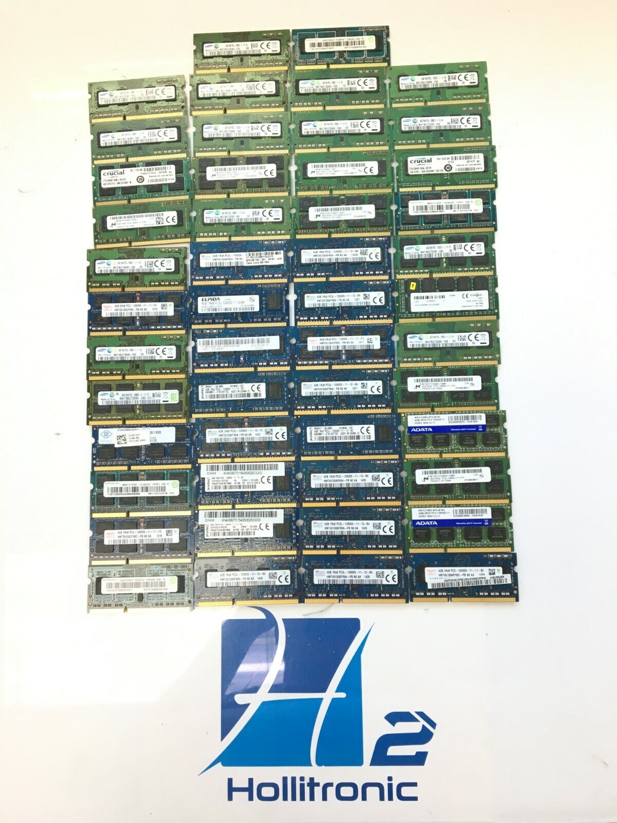 Lot of 50 Kingston/Elpida/Samsung/Nanya/RAMAXEL/Micron 4GB SO-DIMM Memory RAM
