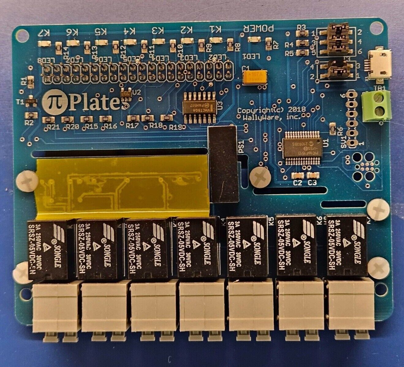 Pi-Plates RELAYplate 7-Channel Relay Module HAT for RPi Raspberry Pi