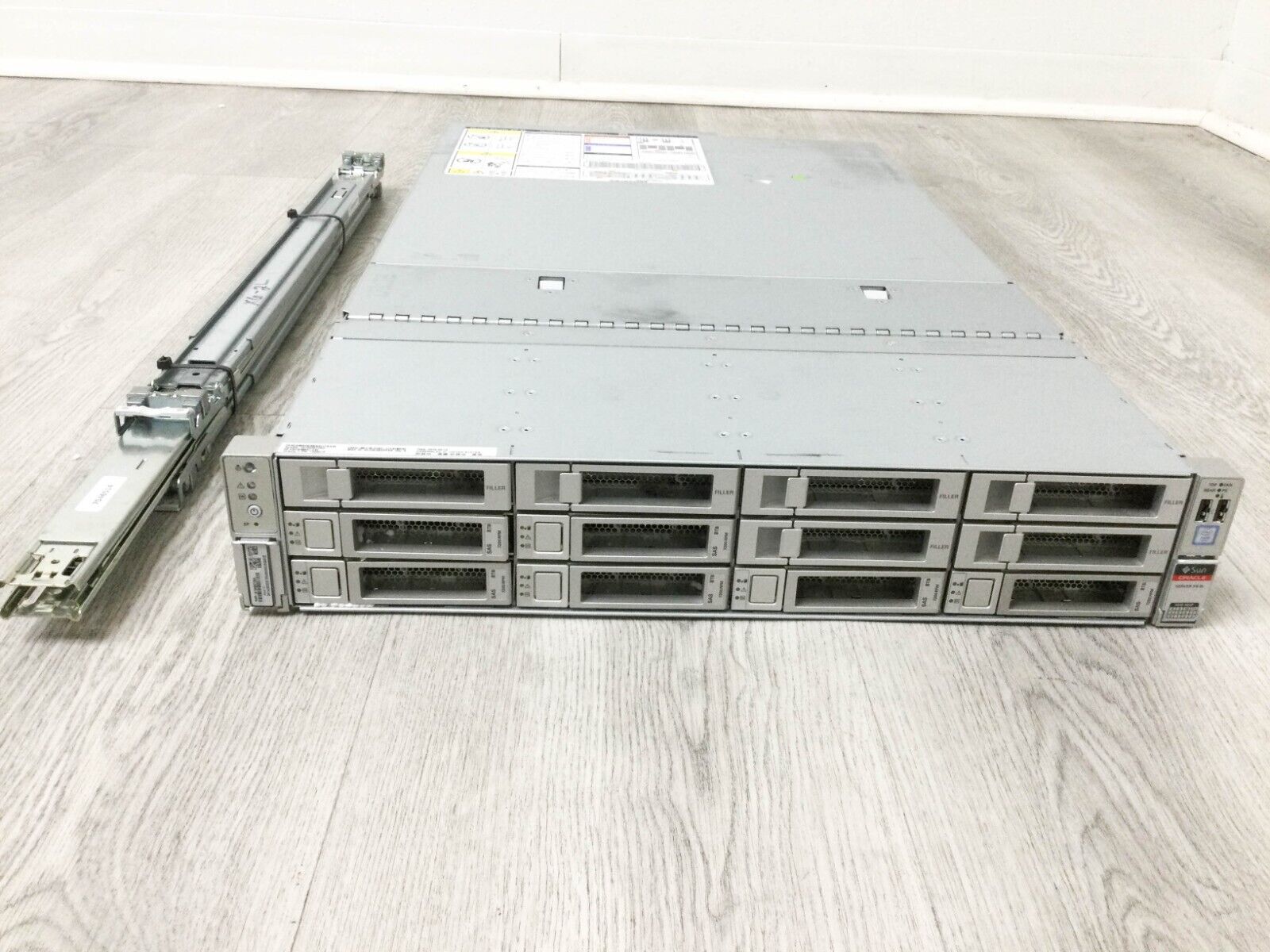 Sun Oracle X6-2L Server 7328019 w/ PSUs & Rack Rails, No HDDs/ CPUs/ RAMs/ Cards
