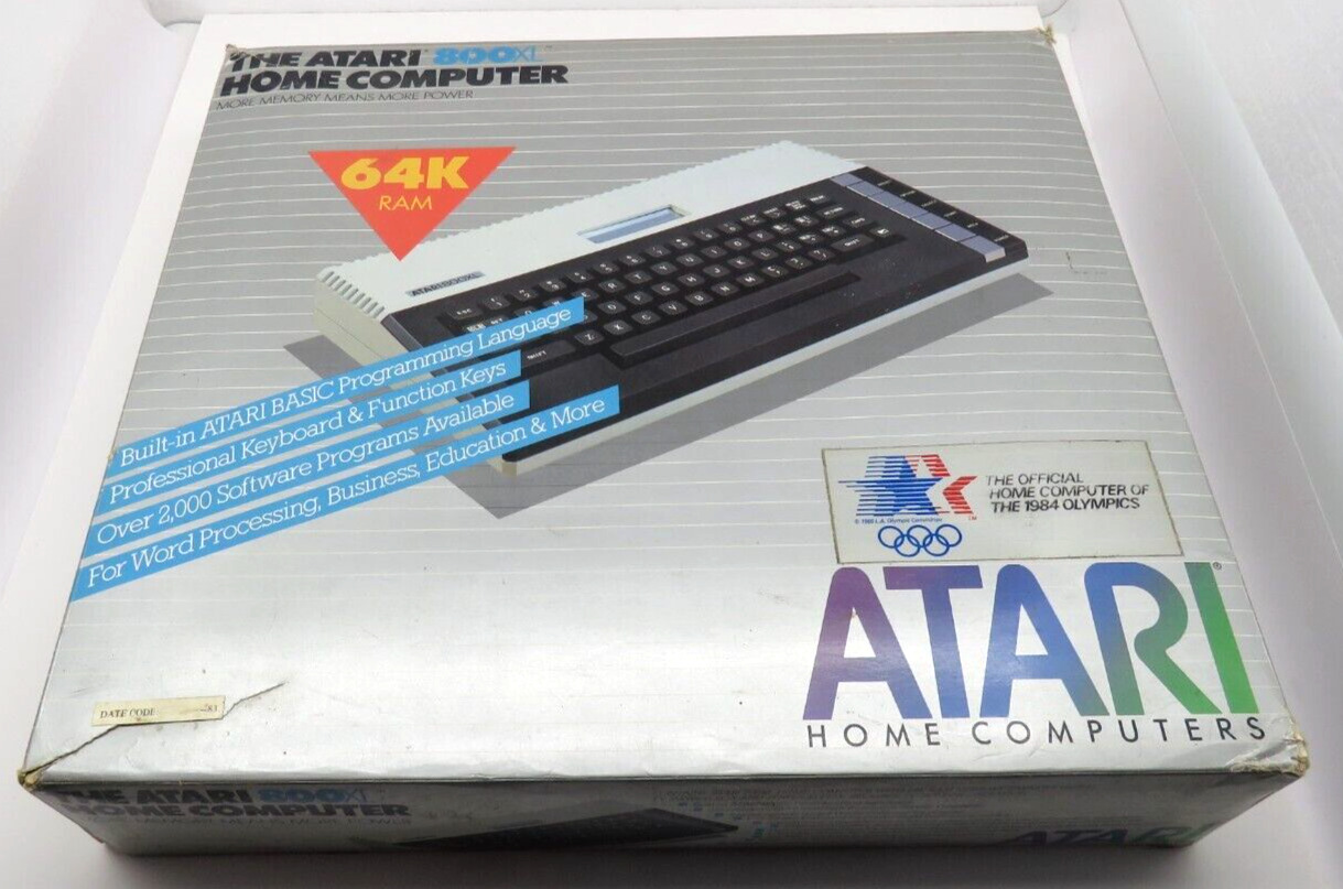 Atari 800XL Vintage Home Computer (Tested & Working) Boxed BASIC Version C NTSC