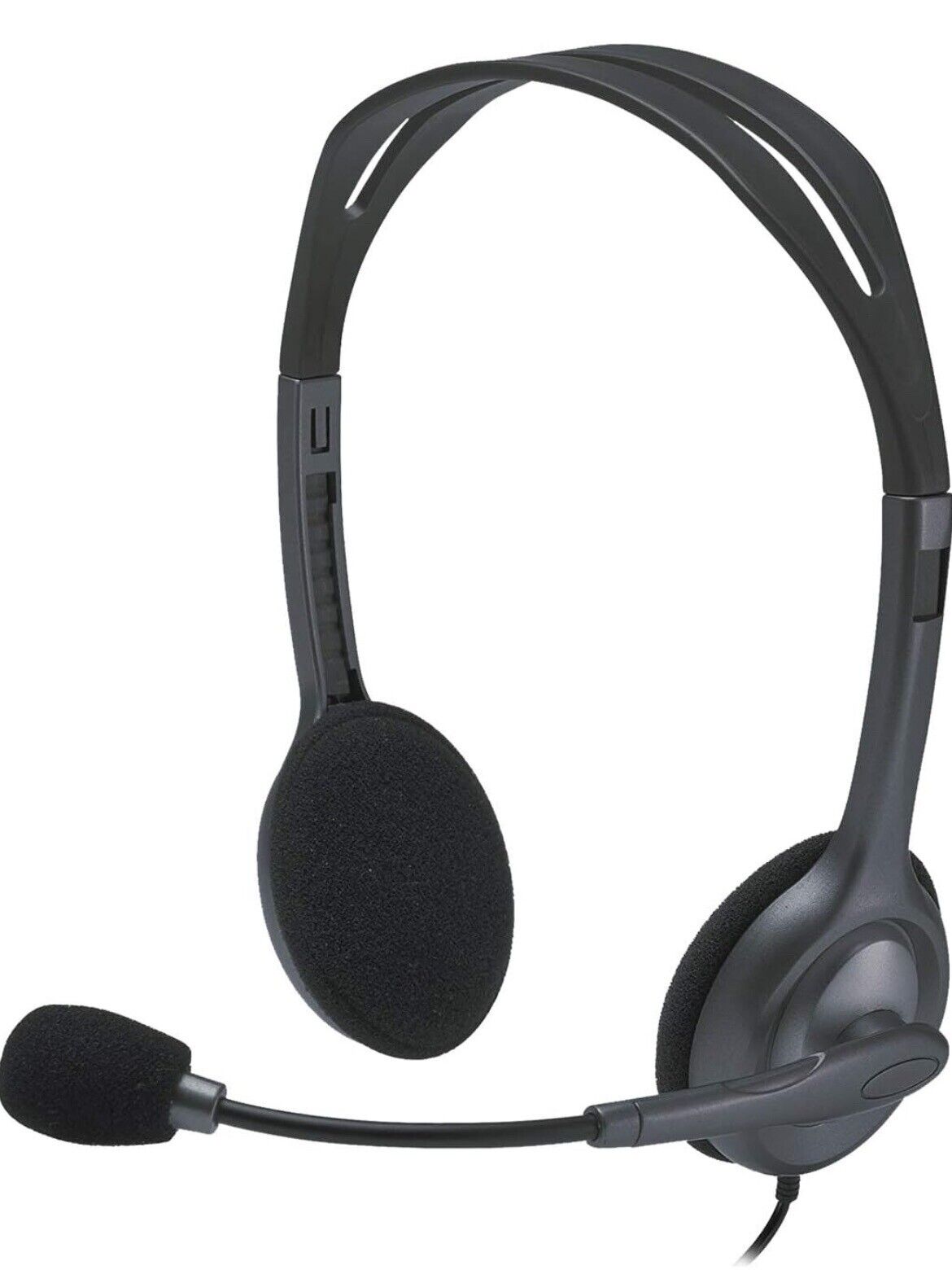 Logitech H111 Wired Headset, Stereo Headphones with Noise-Cancelling Microphone