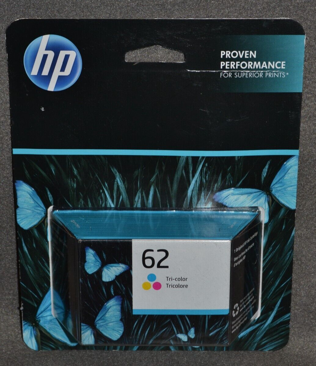 Hewlett Packard 62 Tri-color Original HP Ink Cartridge NEW Exp. May 2023