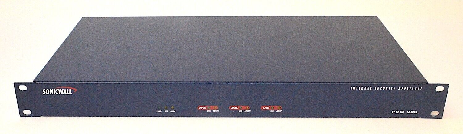 Sonicwall Pro 200 Internet Security Appliance, Rackmount *Used* 101-500009-00, G