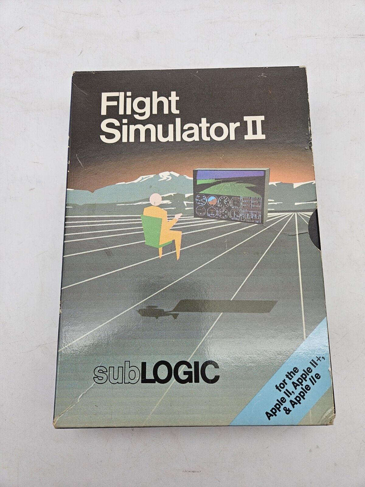 VTG Flight Simulator II A2-FS2 SubLogic for Apple II+ IIe IIc IIgs 80s Computer