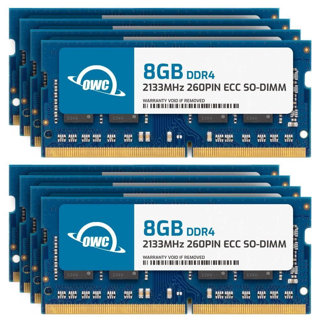 OWC 64GB (8x8GB) DDR4 2133MHz 1Rx8 ECC 260-pin SODIMM Memory RAM