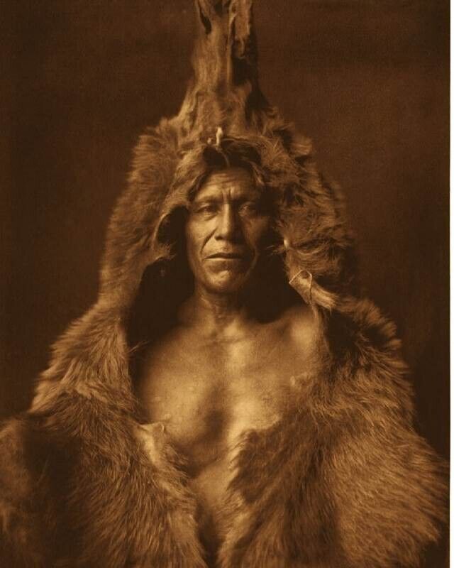 Native American Indian Bears Belly Mousepad 7 x 9 Vintage Photo mouse pad art