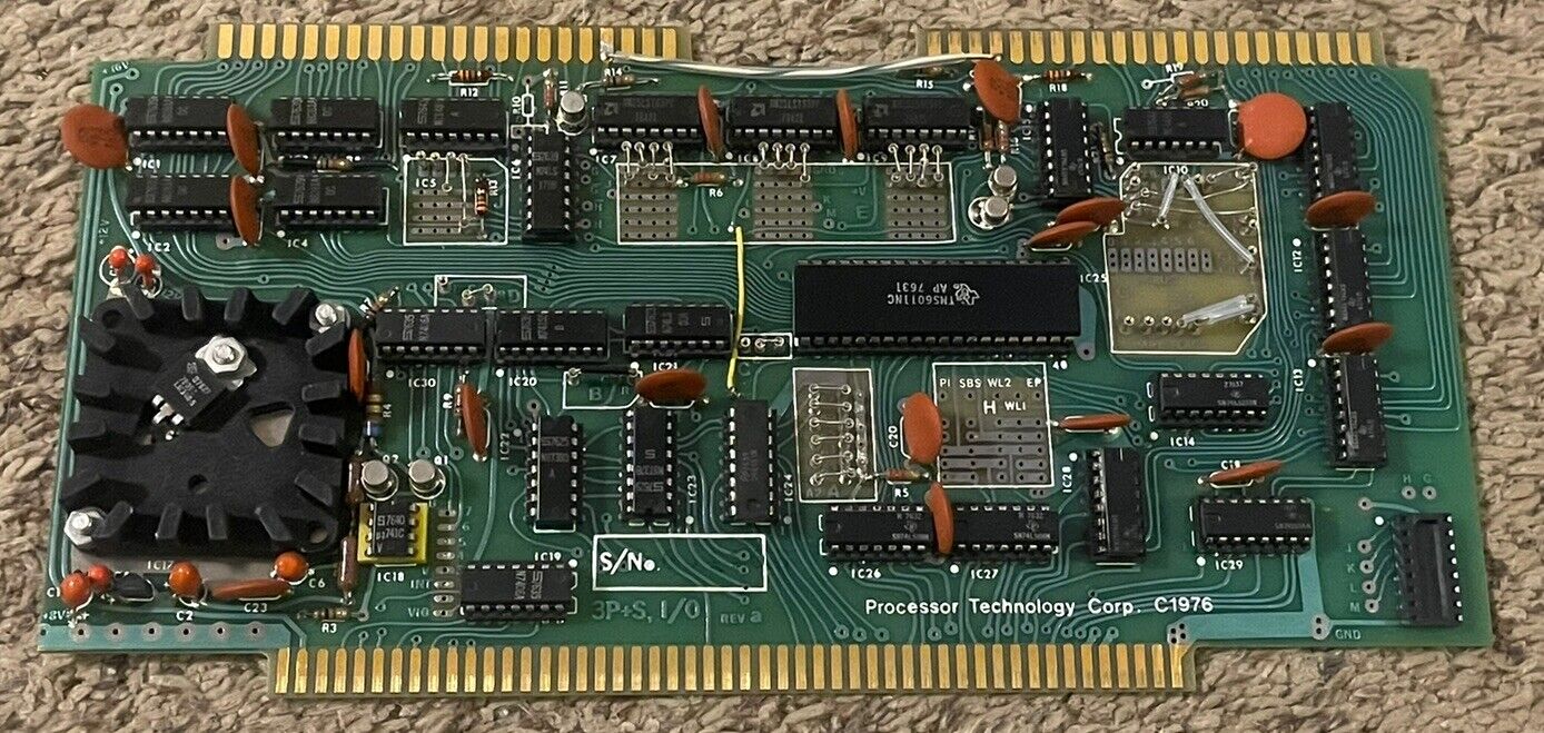 Vintage 1976 Processor Technology PROM Circuit Board