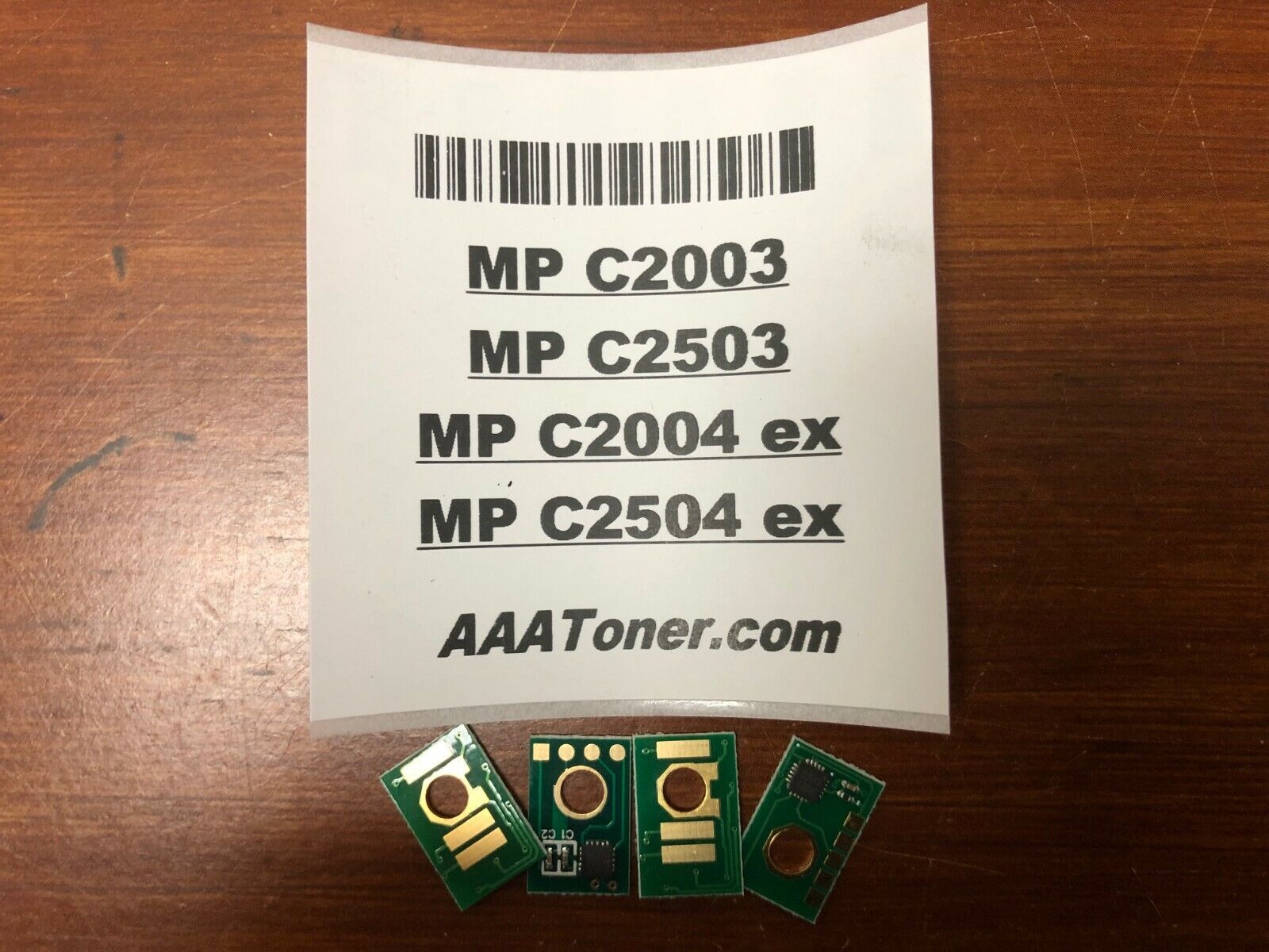 4 x Toner Chips for Ricoh MP C2003, C2004 ex, C2503, C2504 ex Refill