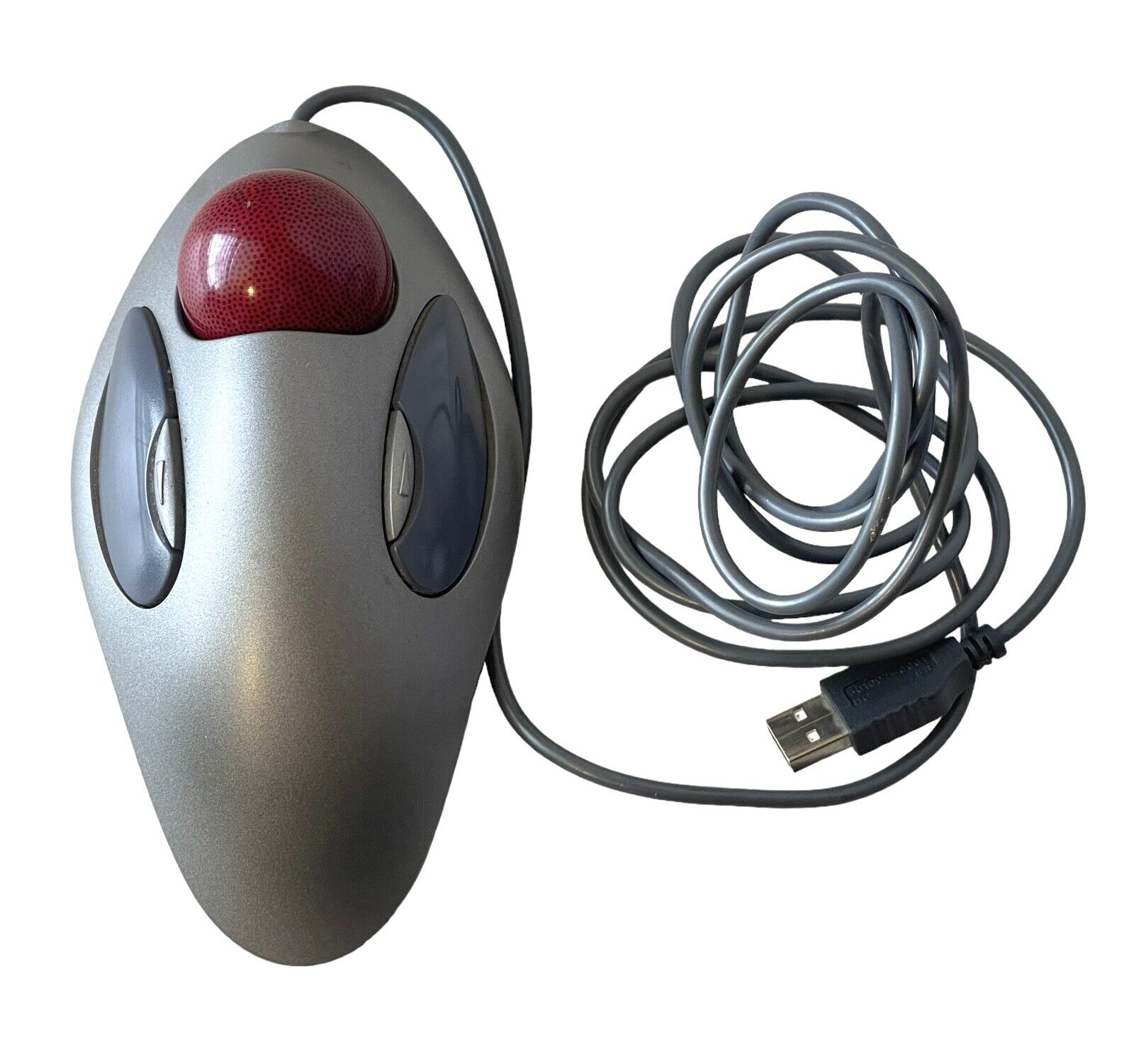 Logitech T-BC21 USB Wired Optical Trackman Marble Mouse Trackball Tested & Works