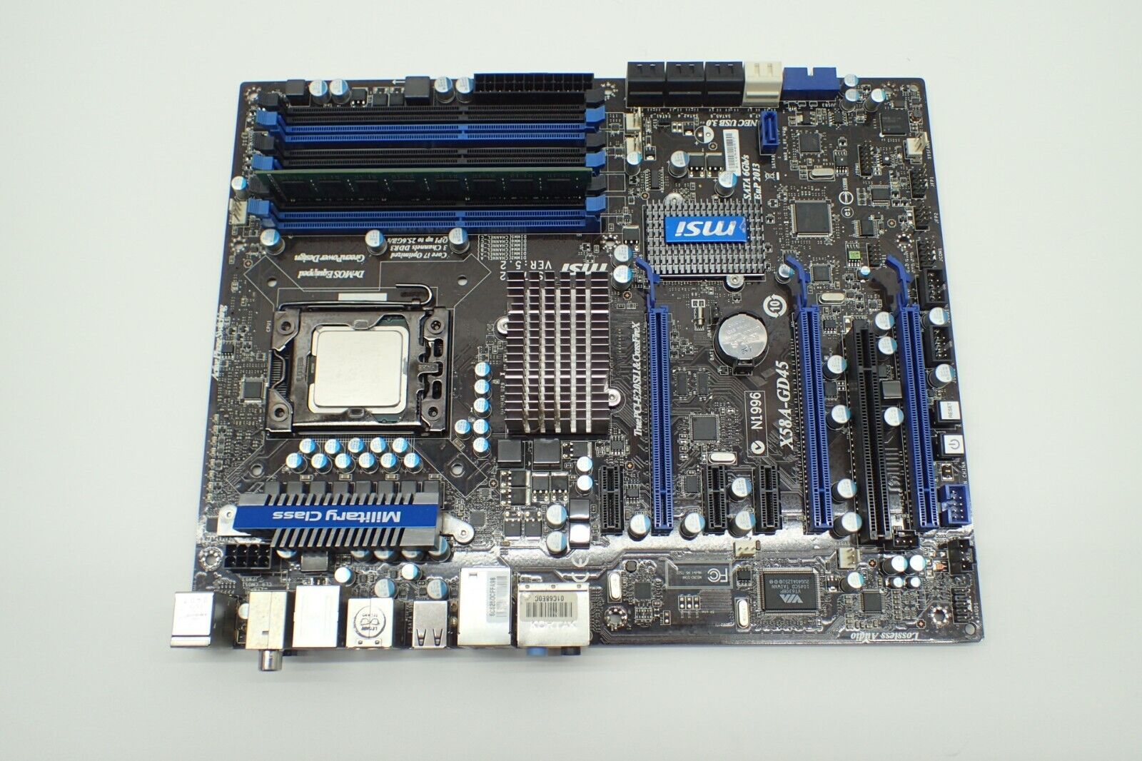 MSI X58A-GD45 LGA1366 DDR3 Intel X58 ATX Motherboard w/ i7-920 CPU 4GB RAM