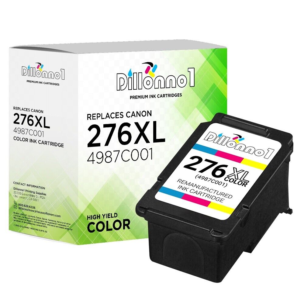 1-Color for Canon CL-276XL Ink Cartridge for PIXMA TS3500 TS3520 TS3522 TR4720 