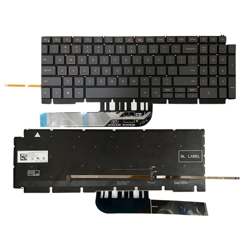 Laptop With Backlit Keyboard US for Dell G15 5510 5511 5515 5520 0H4XRJ 343NN