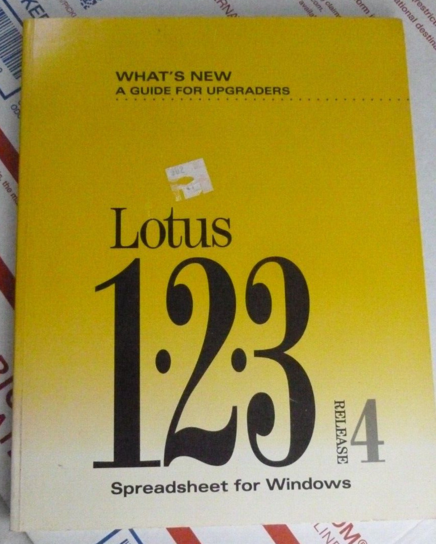 Lotus 123 Spreadsheet for Windows Release 4 Guide for Upgraders User\'s Guide