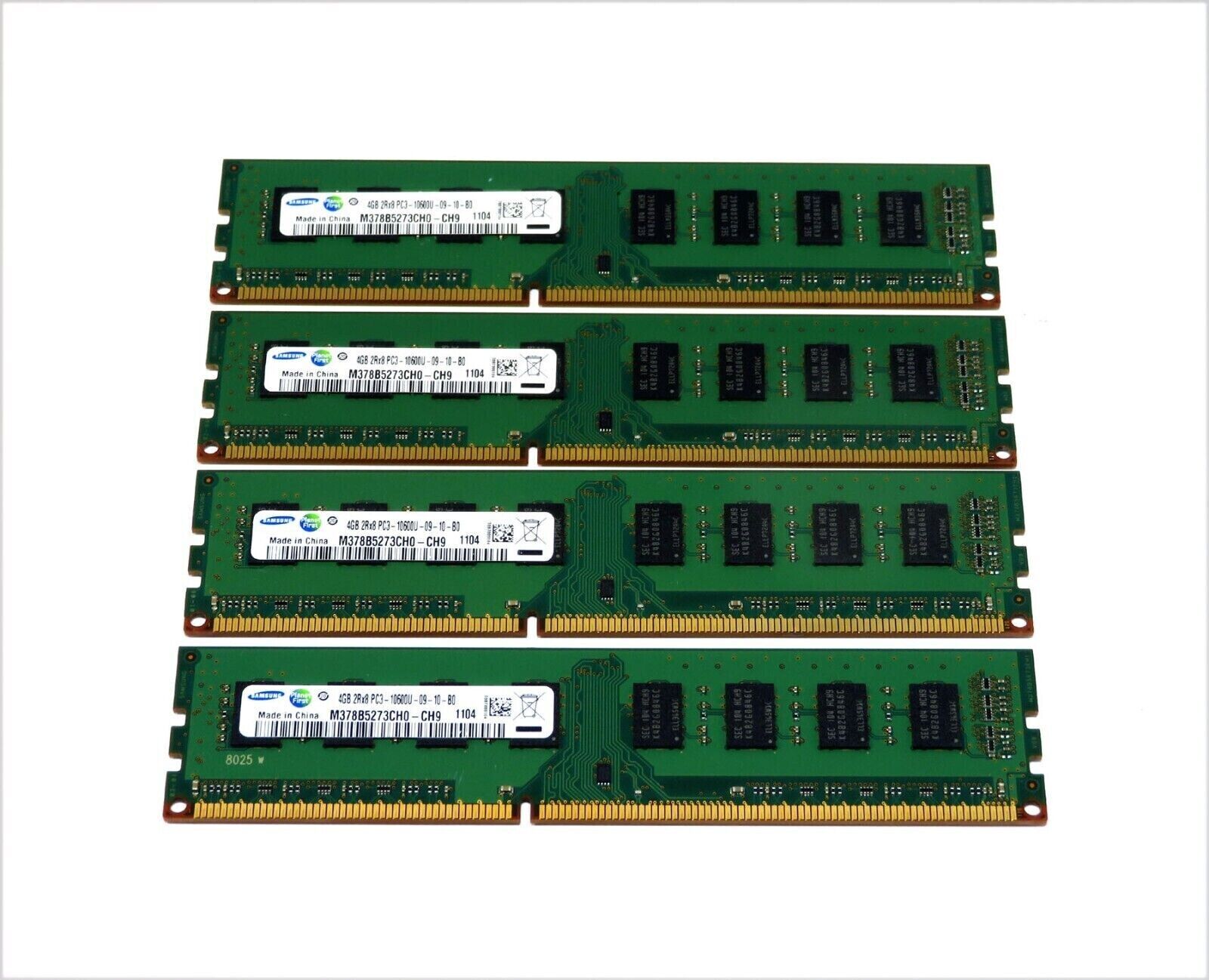 16GB 4x4GB PC3-10600 DDR3 Dell OptiPlex 790 780 7010 990 980  Samsung Memory