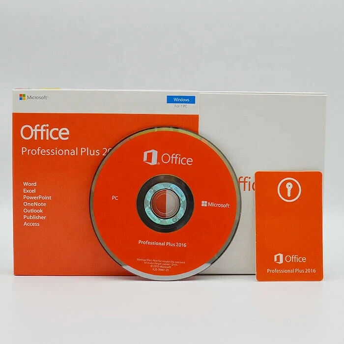 New Microsoft Office 2016 Professional Plus / Sealed Package With DVD + Key