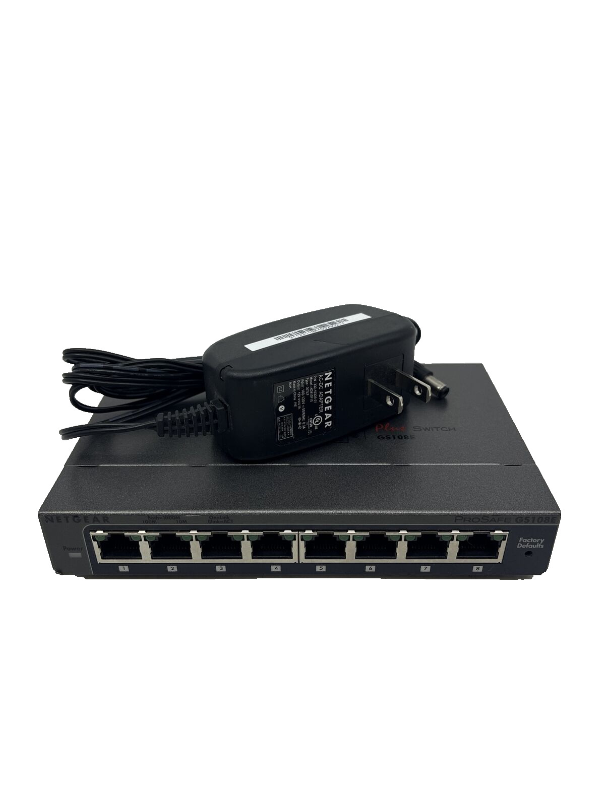 Netgear GS108T GS108TV2H1 ProSafe Plus 8-Port Gigabit Ethernet Switch