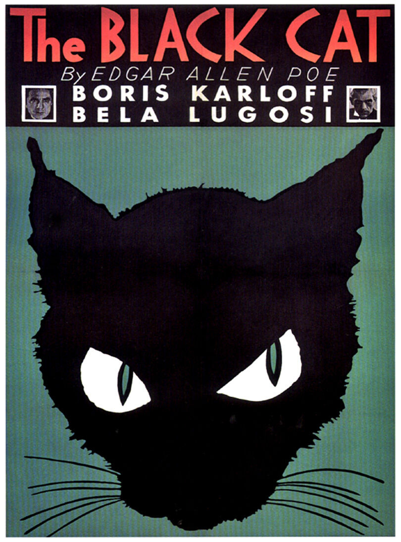 HALLOWEEN THE BLACK CAT MOVIE POSTER 1934 VINTAGE REPRODUCTION POSTER 11\