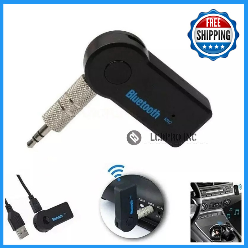 Wireless Bluetooth Receiver 3.5mm AUX Audio Stereo Music Home Car Adapter Kit