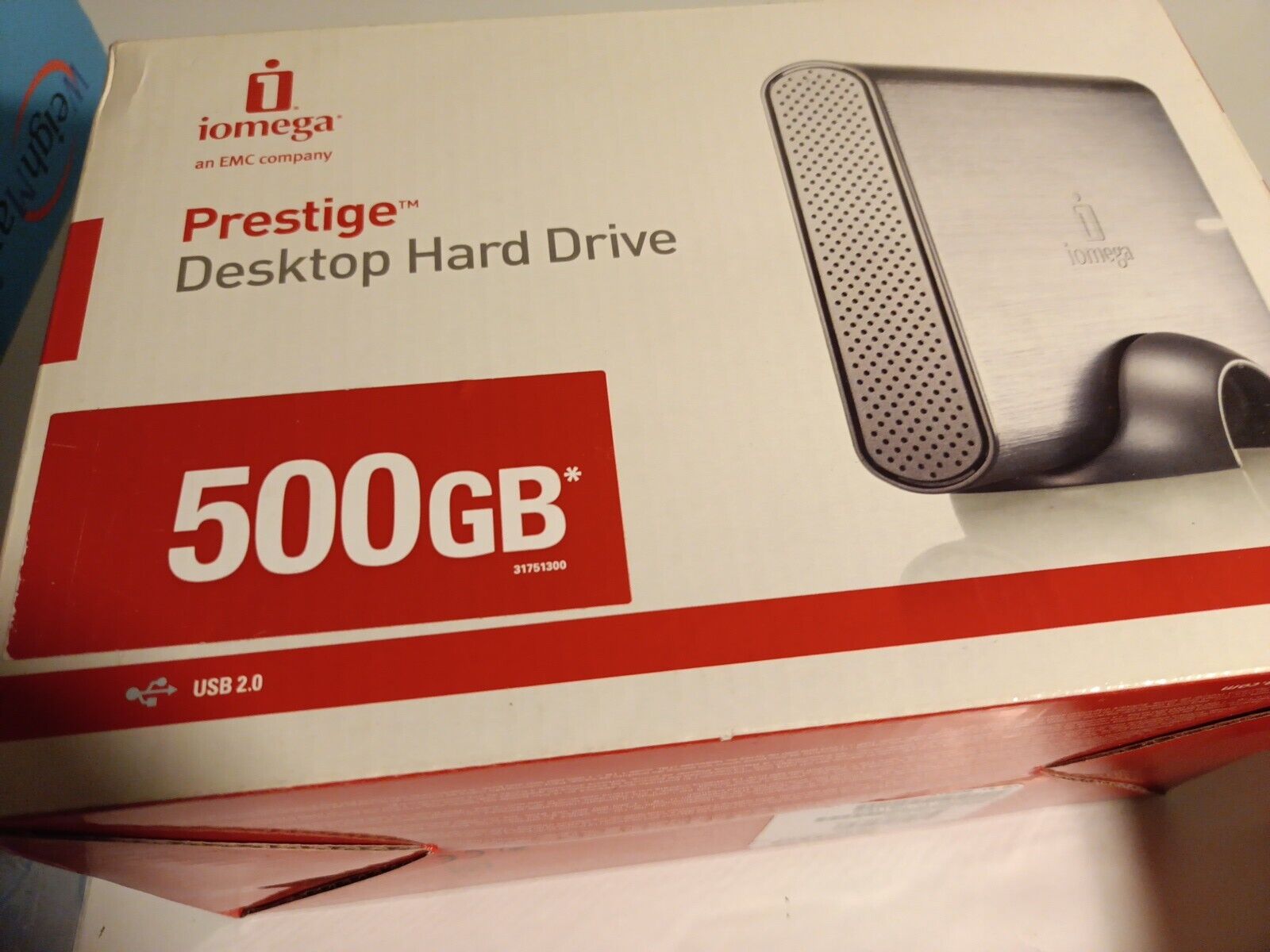 BRAND NEW IOMEGA Prestige Desktop External Hard Drive 500GB FACTORY SEALED