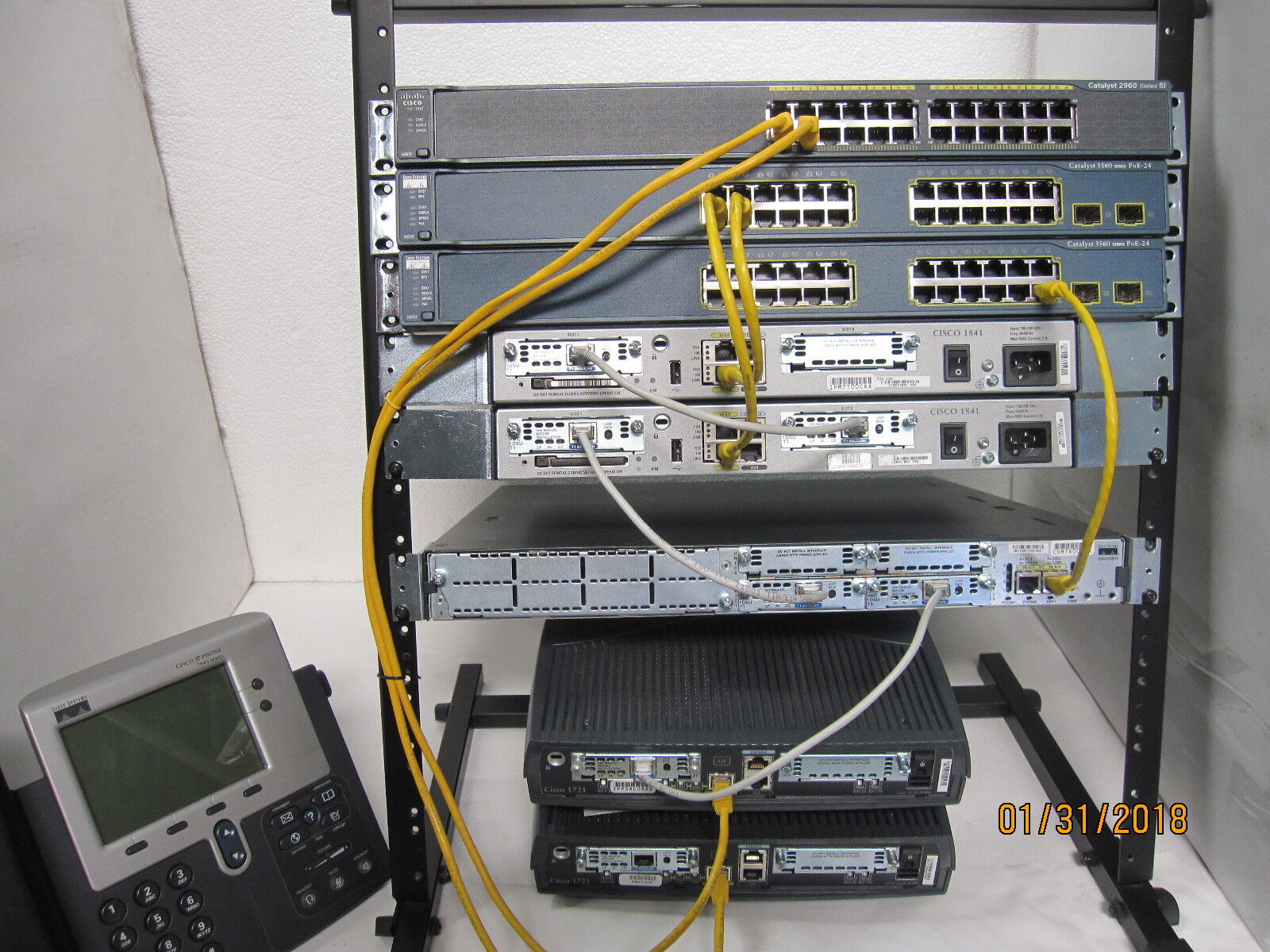#1 eBay Seller 220-301 Updated Cisco CCNA Massive Lab KIT 5x Router 3x Switch L3