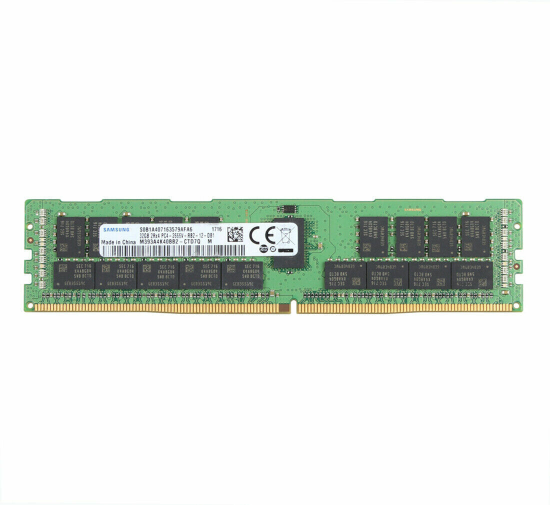 32GB Samsung DDR4 SDRAM ECC Server RAM Memory 2666MHz DIMM PC4-2666V-RB2-12 2Rx4