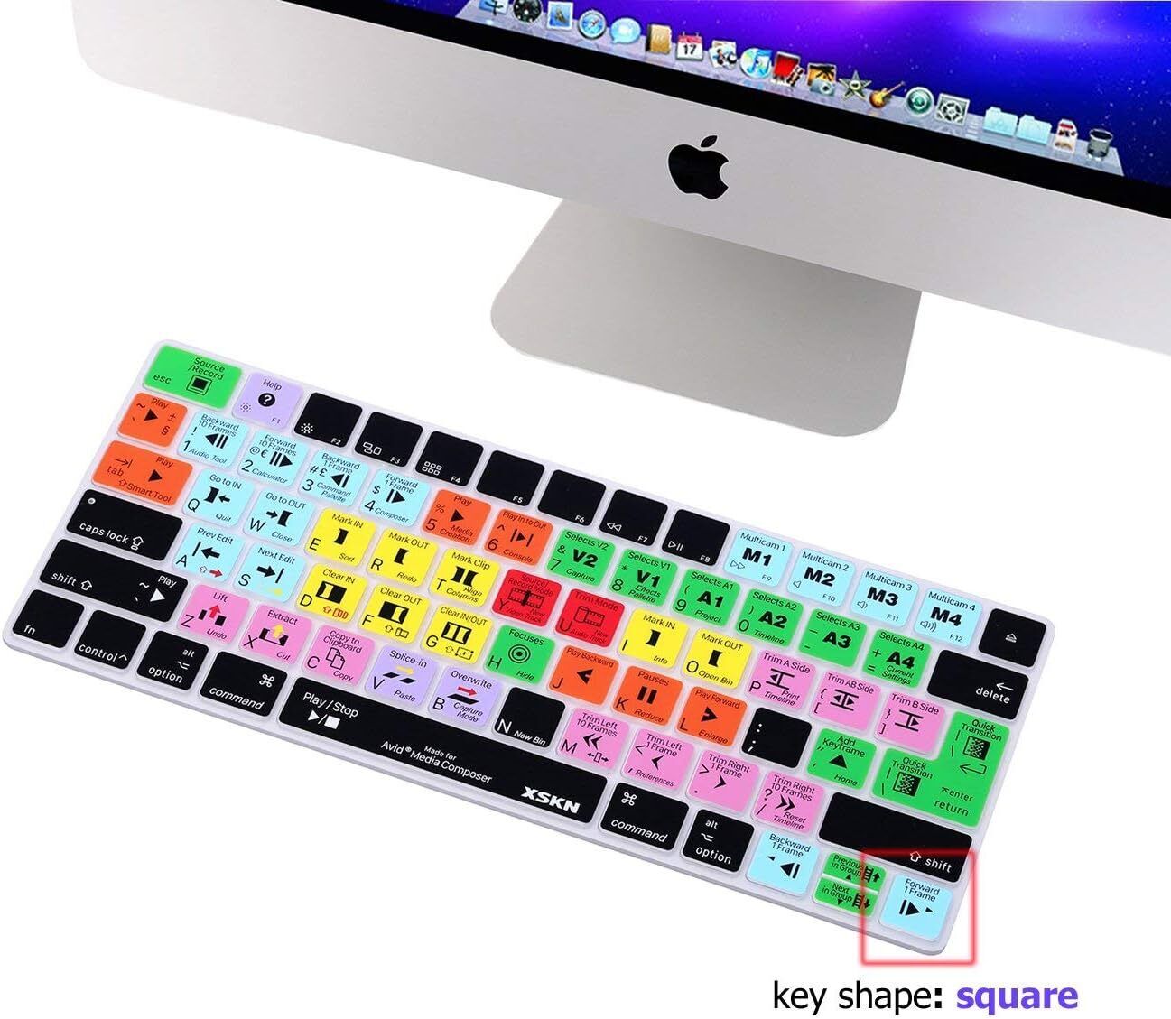 Composer Shortcut Silicone Magic Keyboard Cover Skin for Apple Relea Avid Media