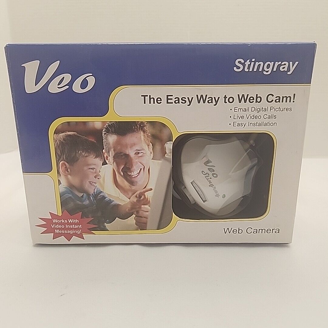 Vintage 1990\'s Veo Connect Web Camera Webcam In Box Easy Set Up