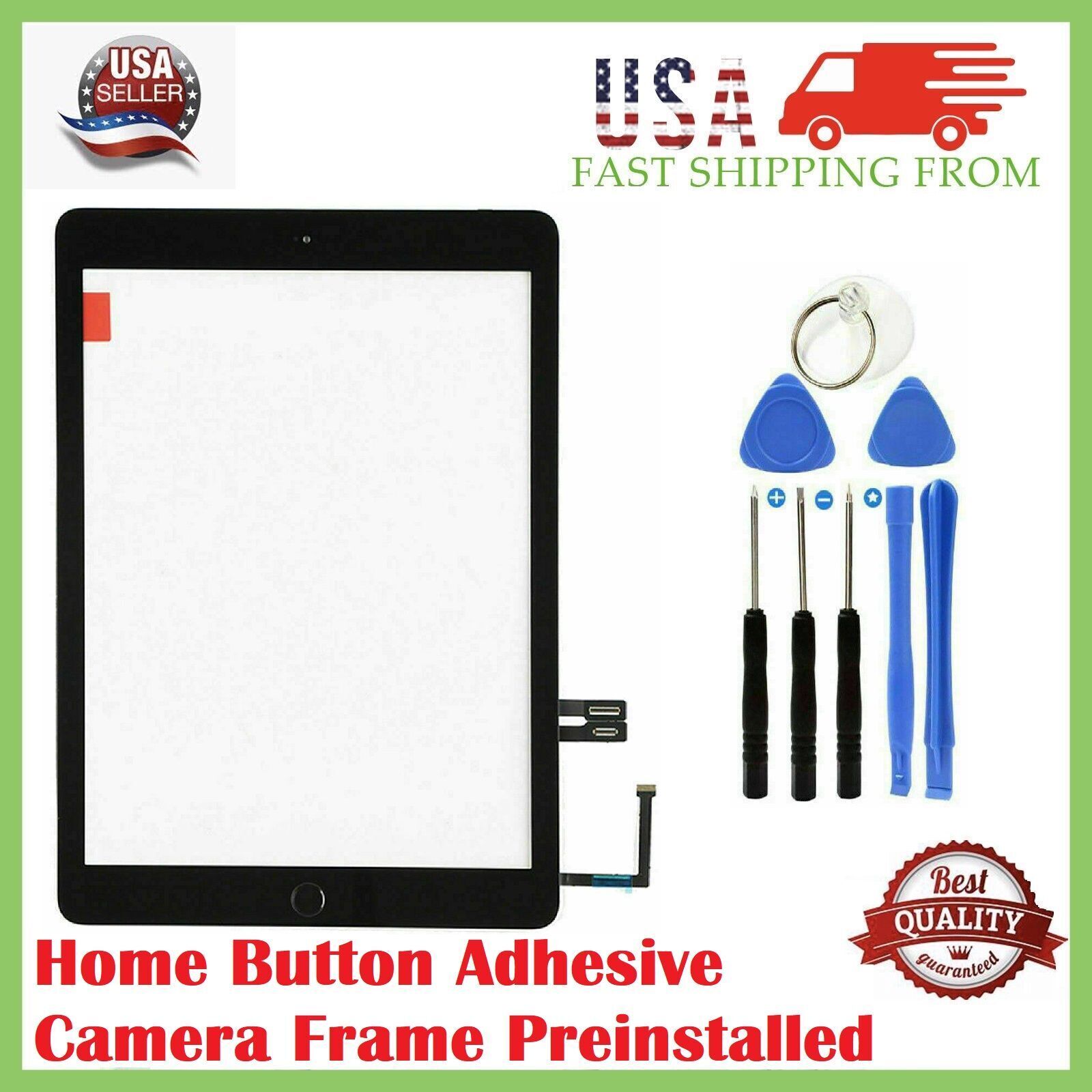 For iPad 6 6th Gen A1893 A1954 Touch Screen Glass Digitizer Replacement + Tools