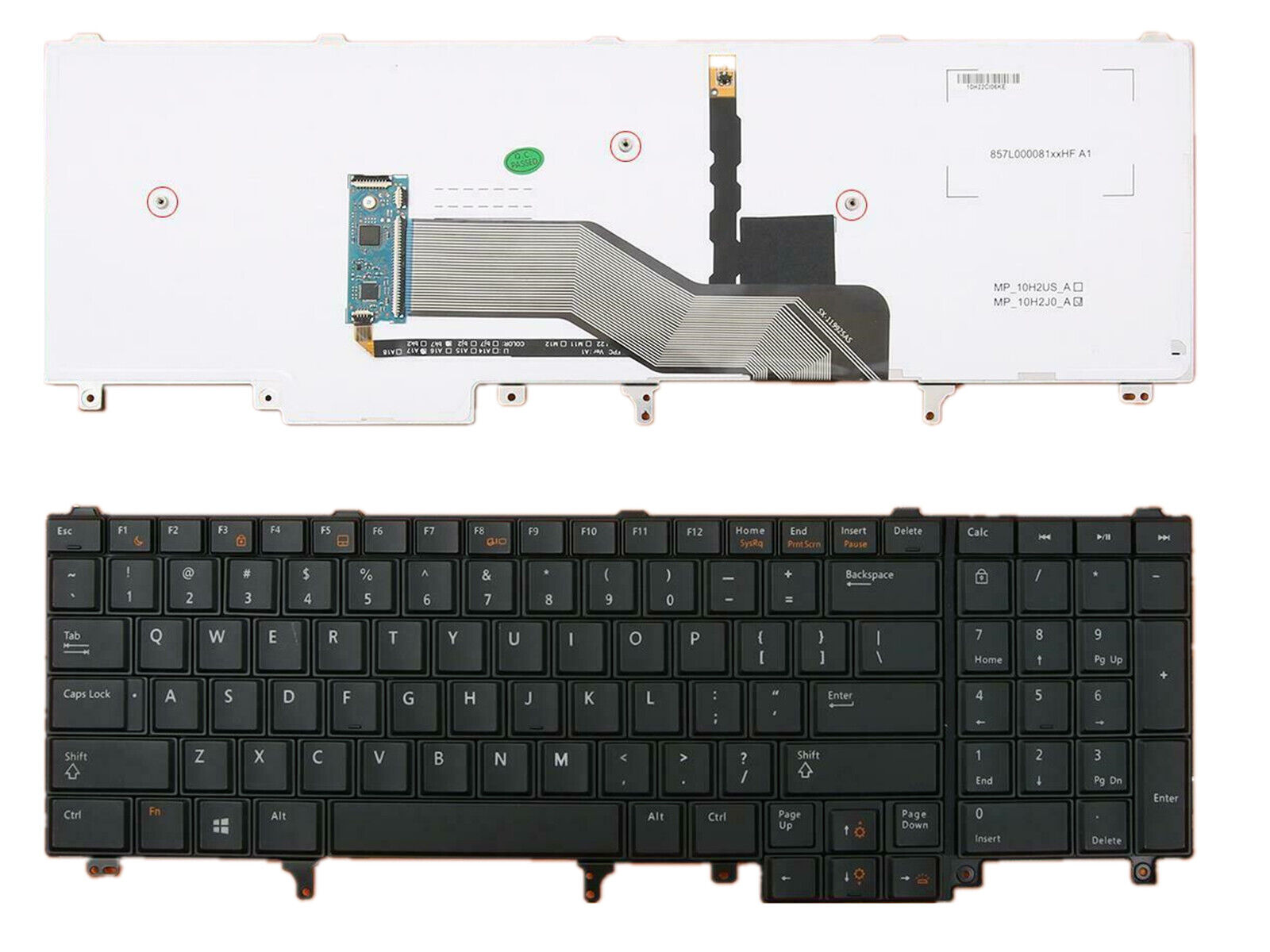 New US Keyboard for Dell Precision M6600 M6700 M6800 with backlit