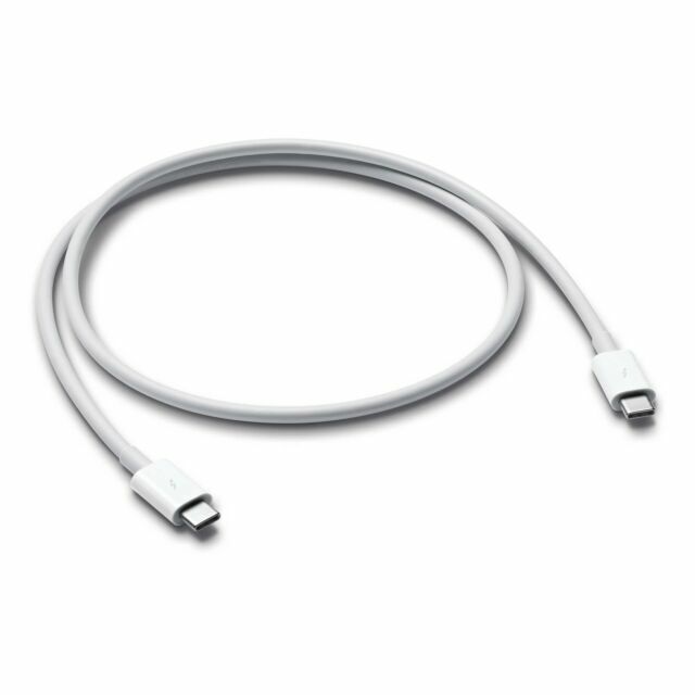 Lot of 2 Brand New Apple Thunderbolt 3 0.8m USB‑C Cable White MQ4H2AM/A