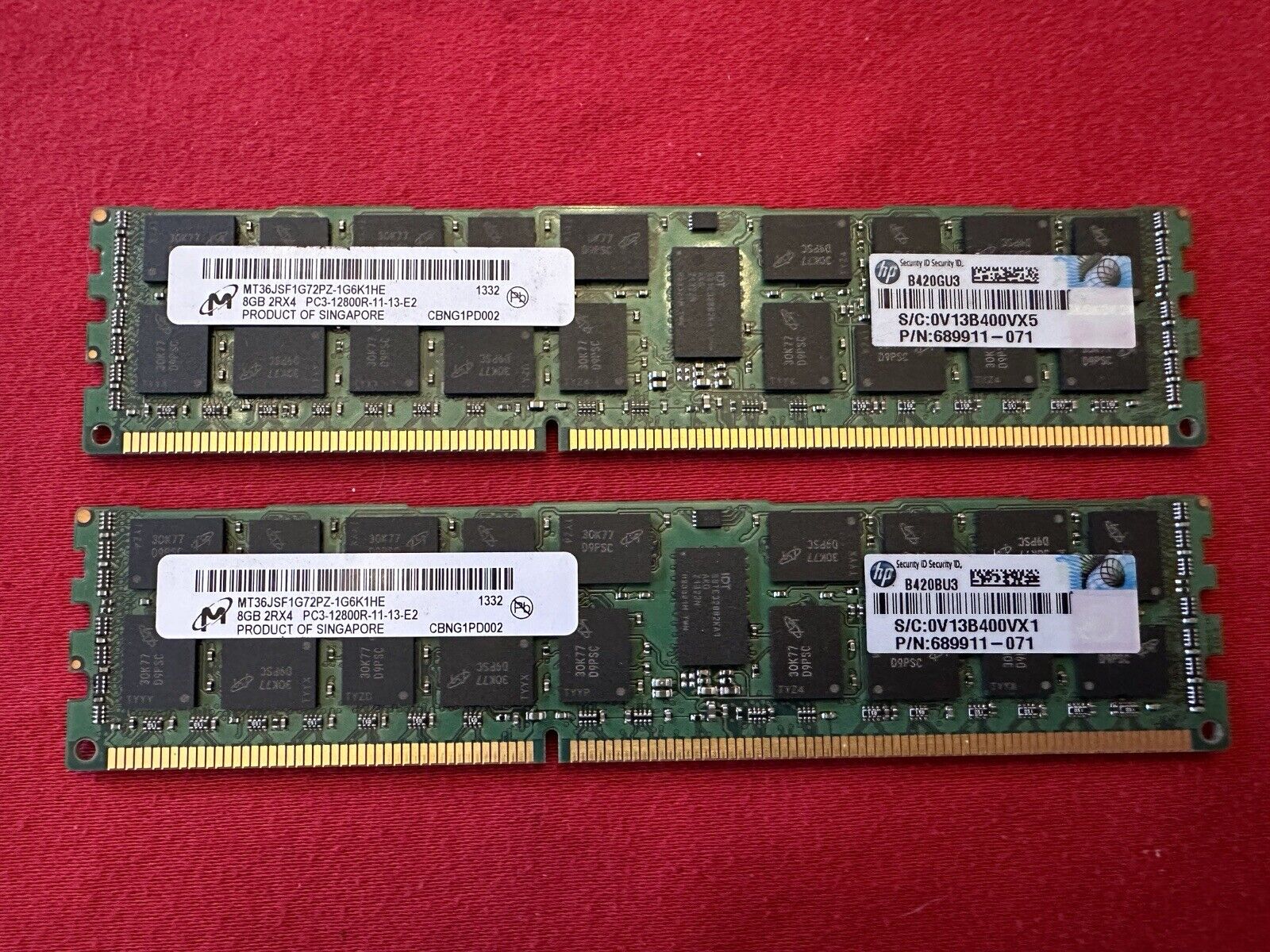 MICRON DDR3 ECC Server RAM 16GB (2x8GB)