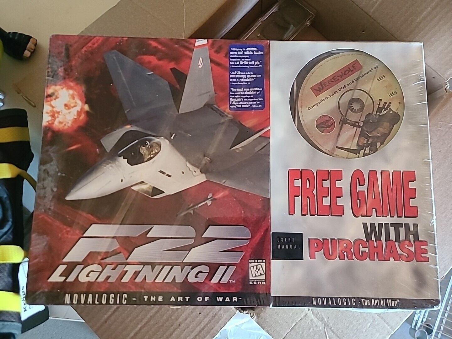 F22 Lightning 2 II PC Game Art of War Comanche 2.0 Box Set 1996 NovaLogic New
