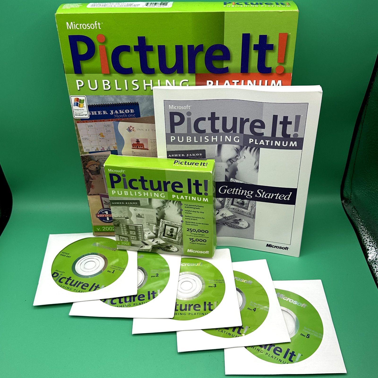 Microsoft Picture It Publishing Platinum Edition Picture It PC CD Complete VG+
