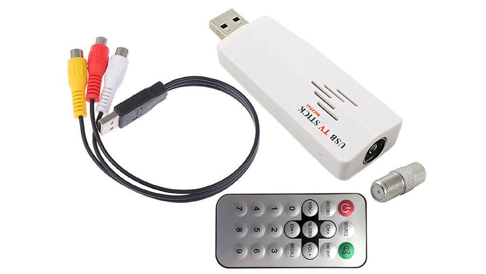 NTSC PAL Coax RF RCA A/V To USB Converter + Digital MPEG Video Recorder