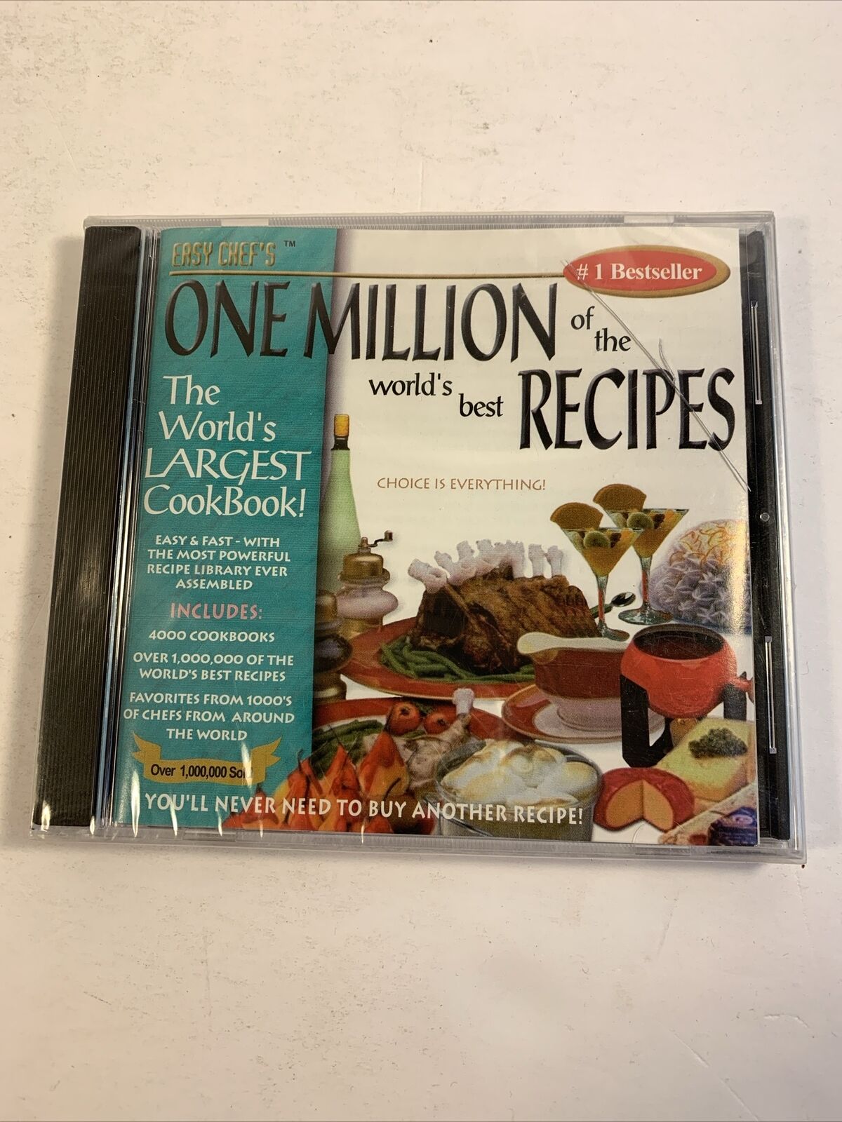 One Million of the World's best Recipes  PC CD-ROM by Easy Chef's for Win 3.1