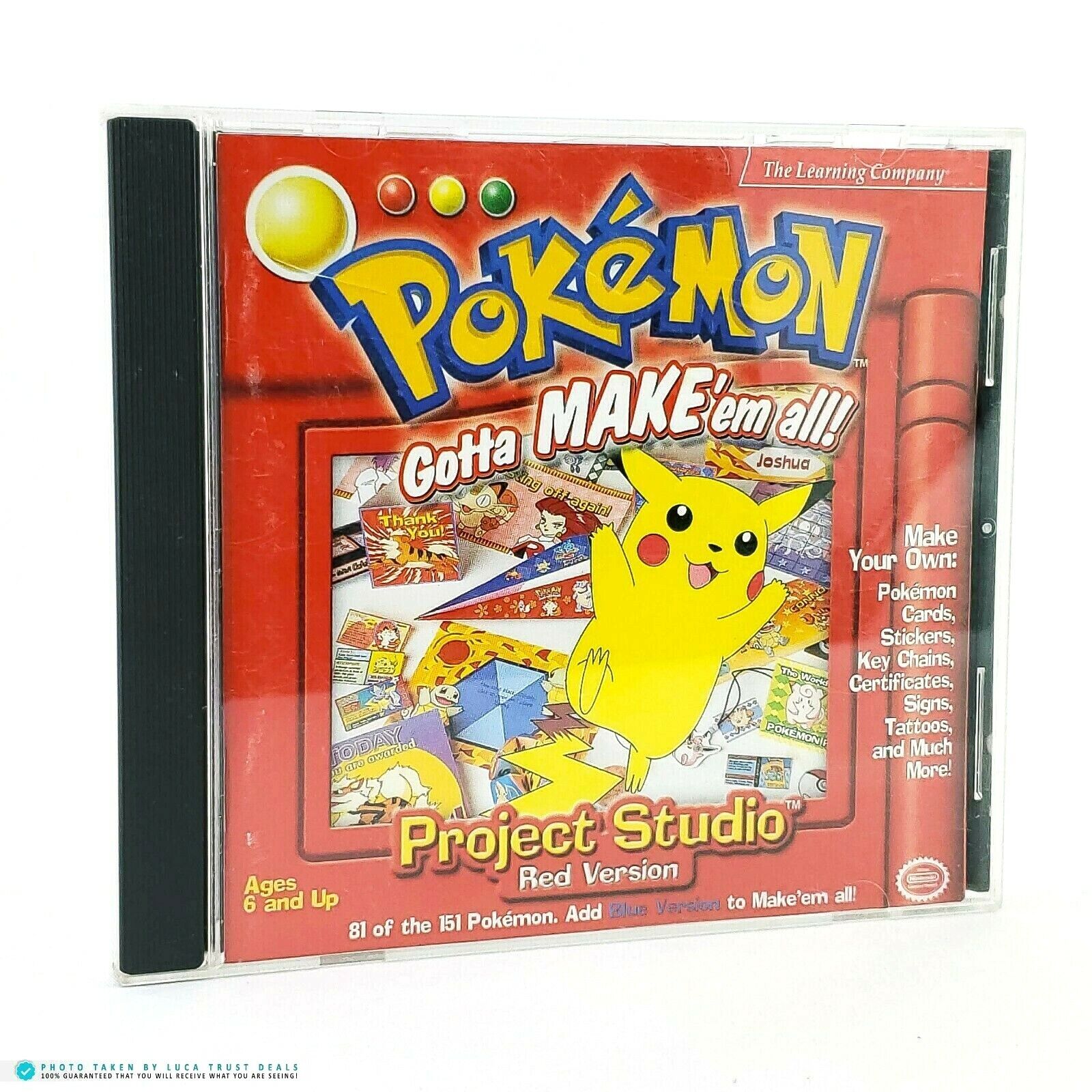 Pokemón CD ROM Gotta Make’em All Project Studio Red Version 1999