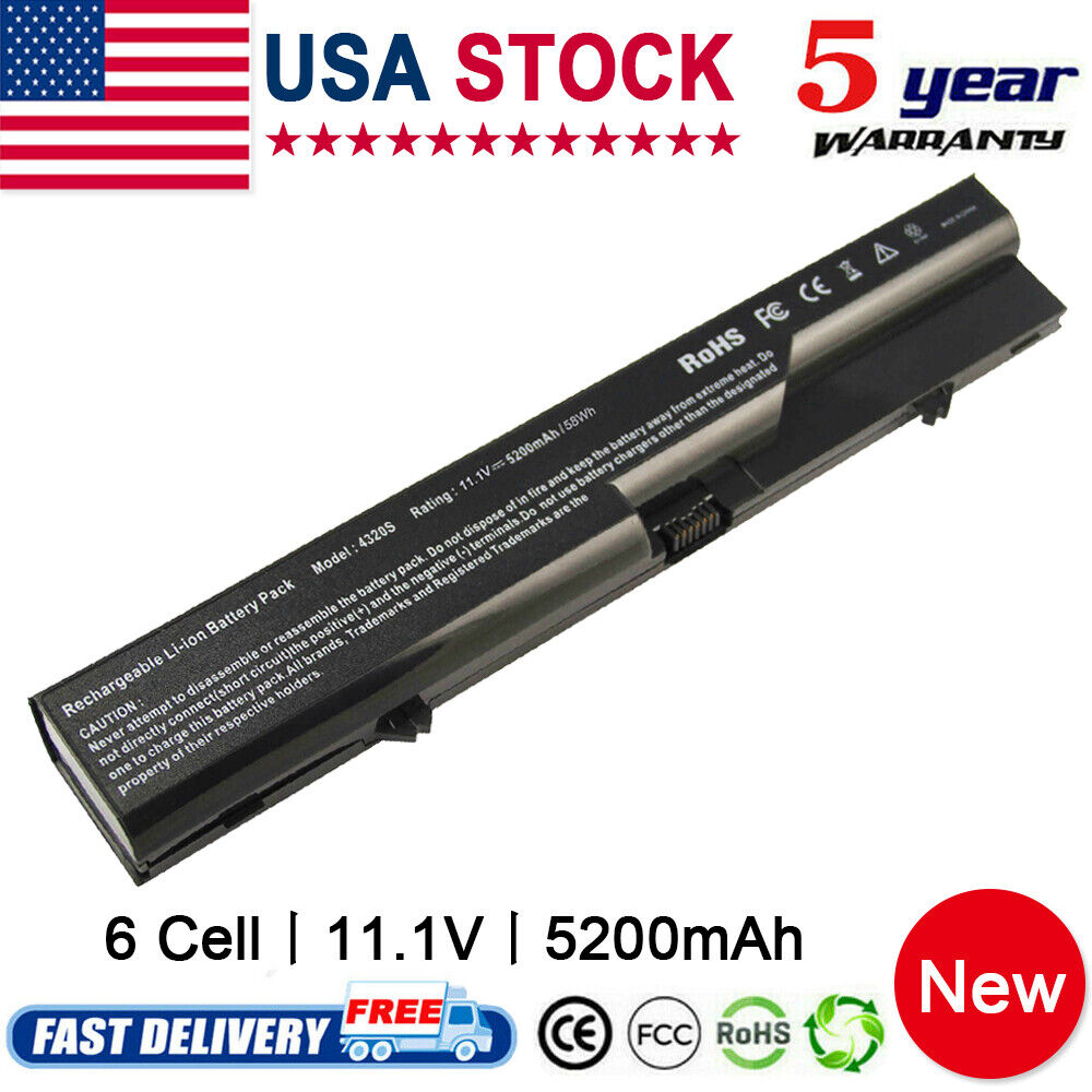 5200mah Laptop Battery for HP ProBook 4525s 4520s 4425s 4421s 4420s 4320s Fast
