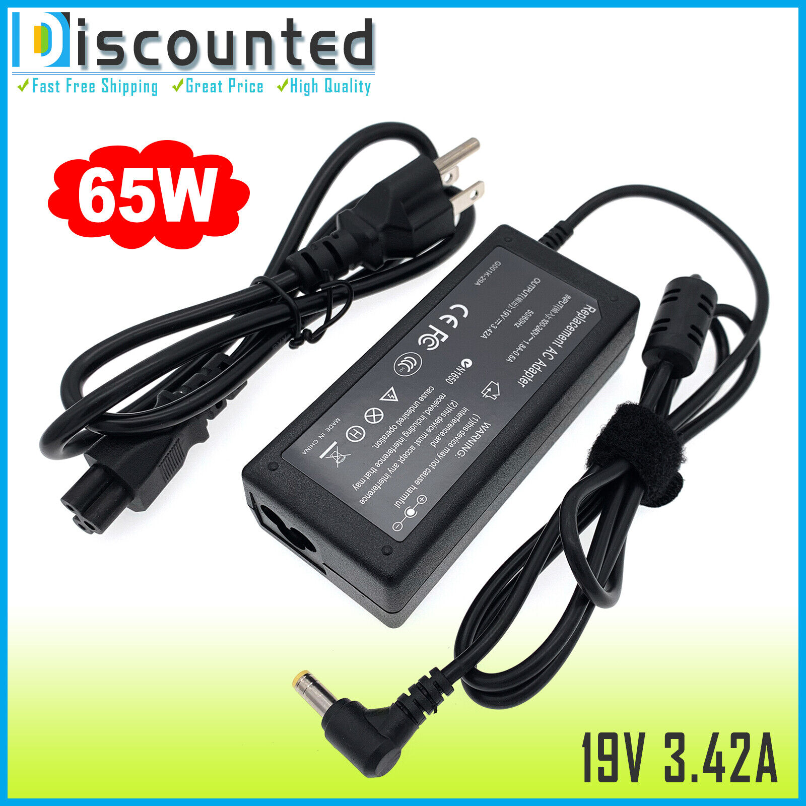 65W AC Adapter Charger Power Cord For ASUS ROG Rapture GT-AX11000 PRO Router