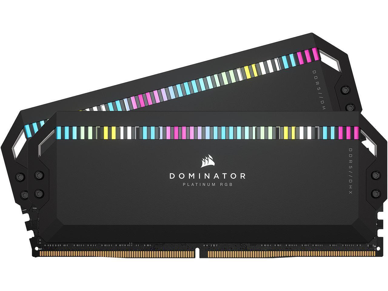 CORSAIR Dominator Platinum RGB 64GB (2 x 32GB) 288-Pin PC RAM DDR5 6000 (PC5 480