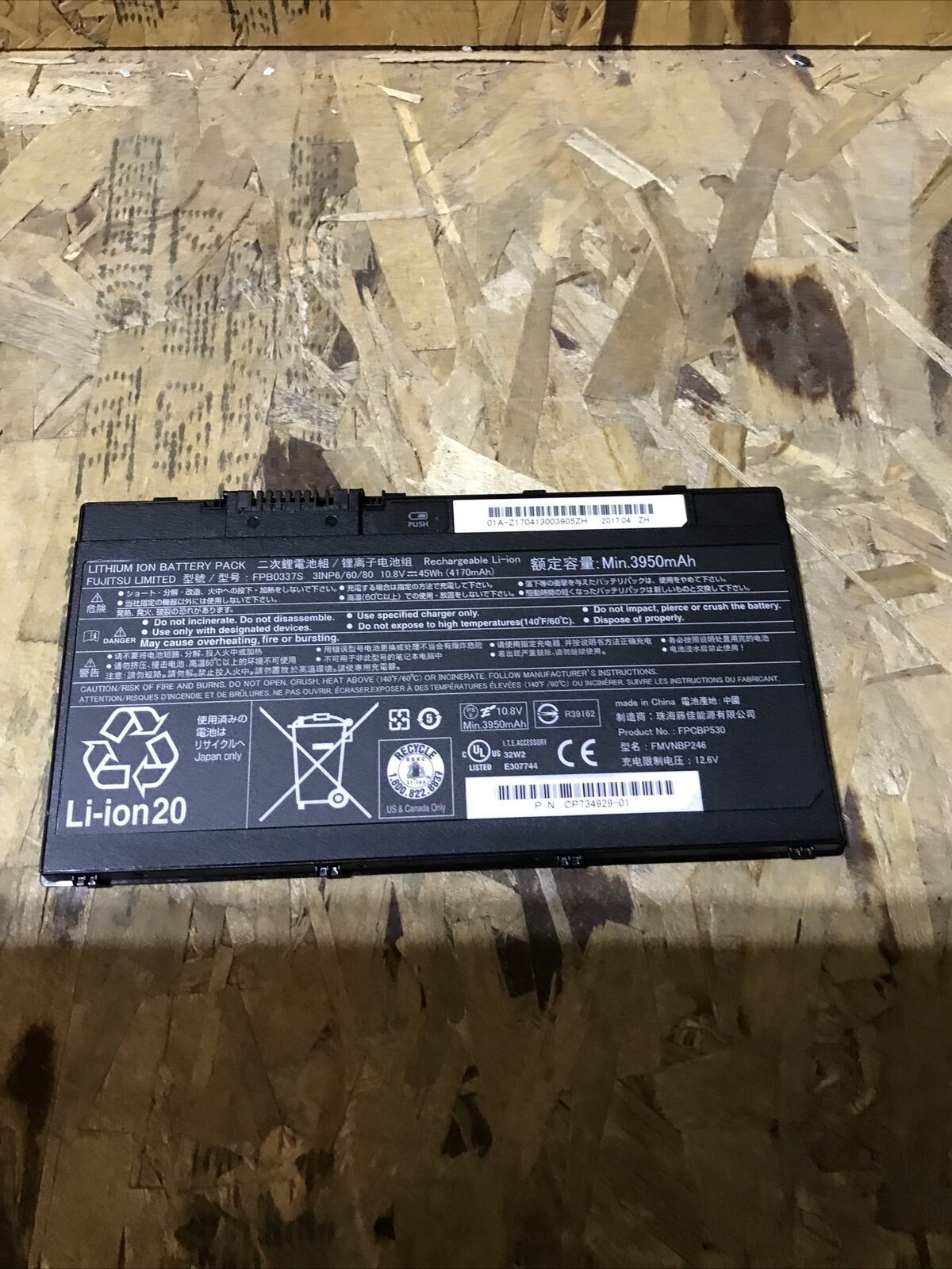 Genuine FPB0337S FPCBP530 Battery for Fujitsu Limited Lifebook P727 P728 U727