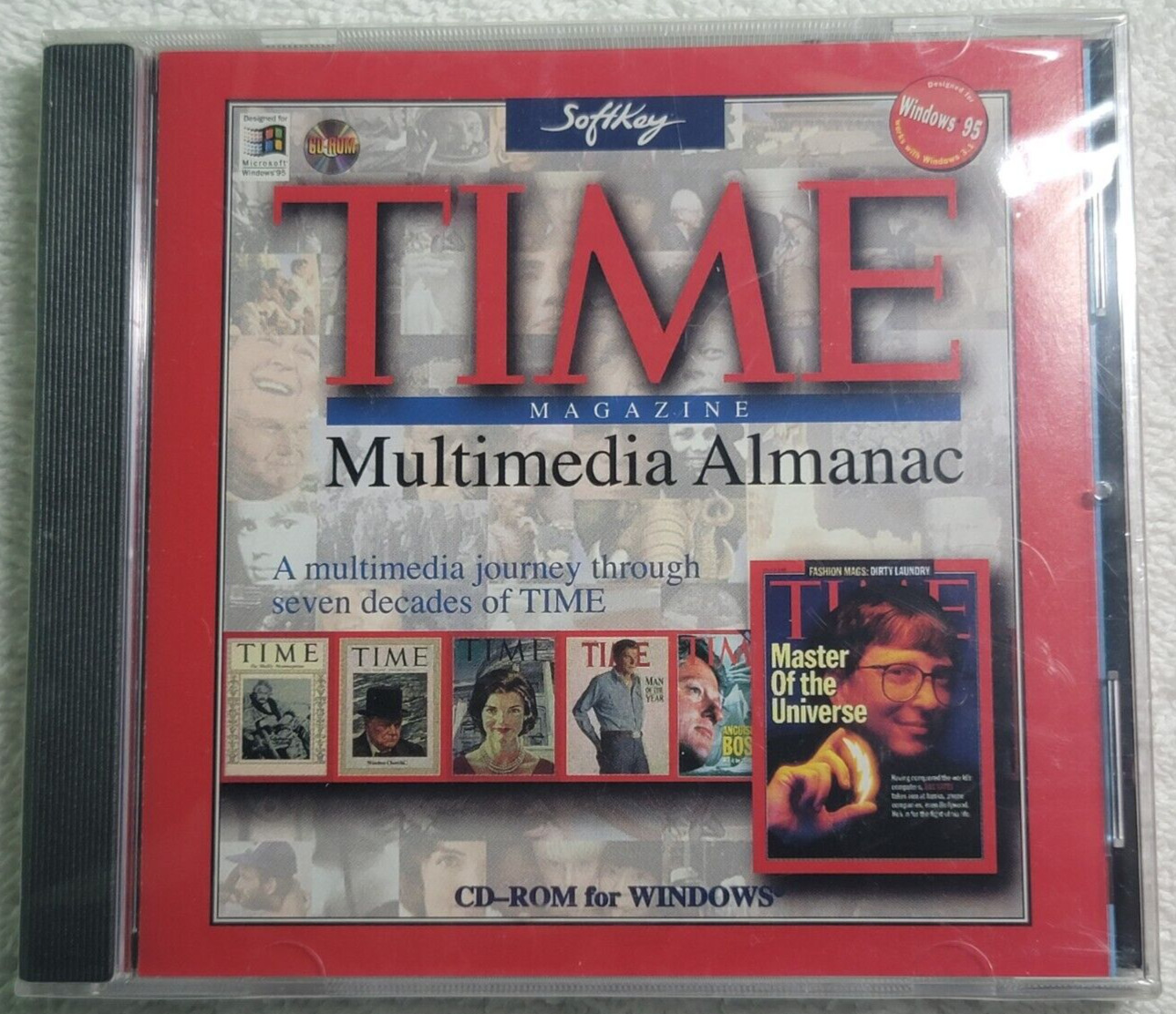 Time Magazine Multimedia Almanac (PC, 1996) Vintage Windows 95 Software, Sealed