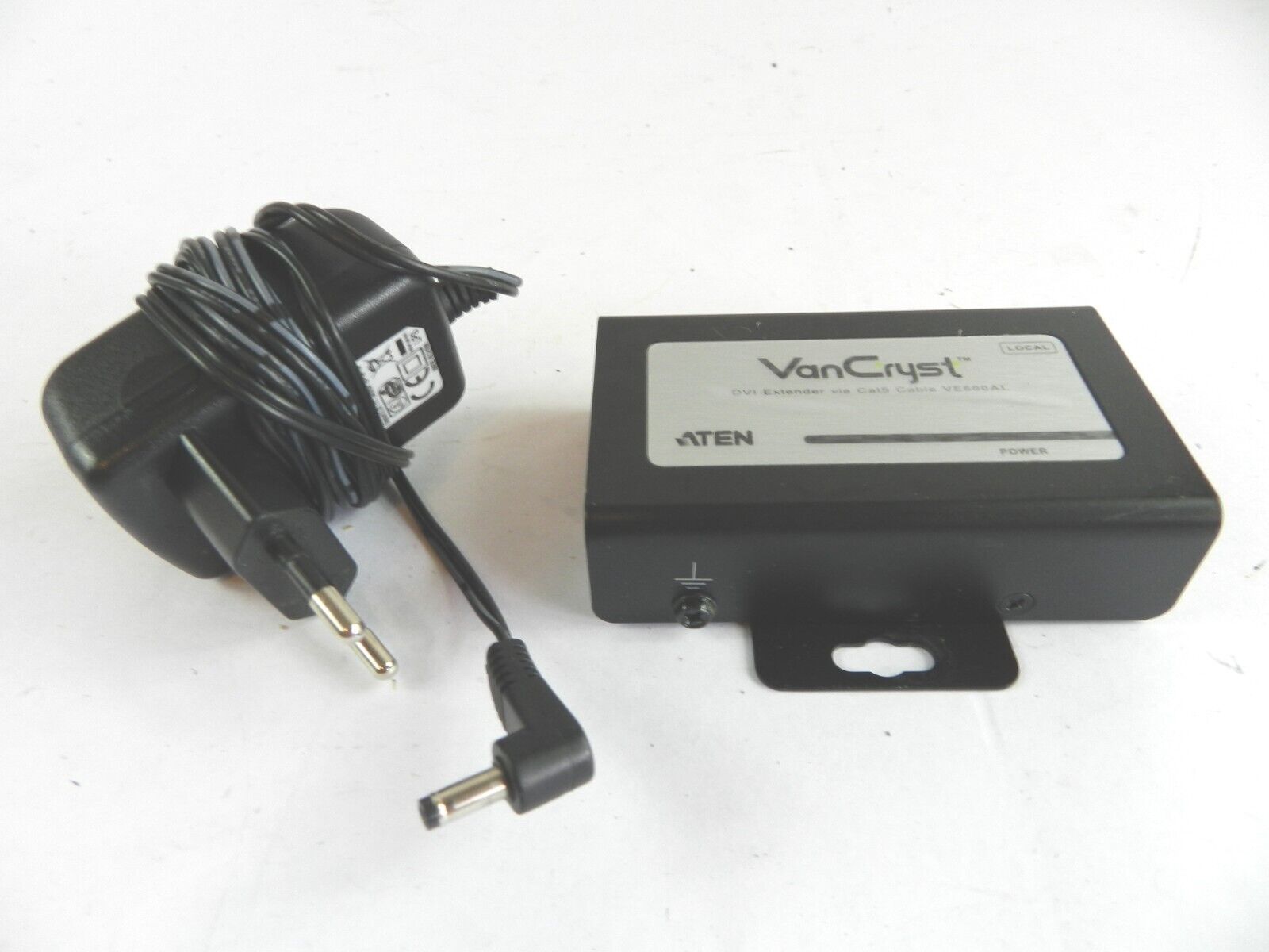 ATEN Van Cryst DVI Extender via CAT 5 with Audio VE600AL DVID w/ AC Adapter B1