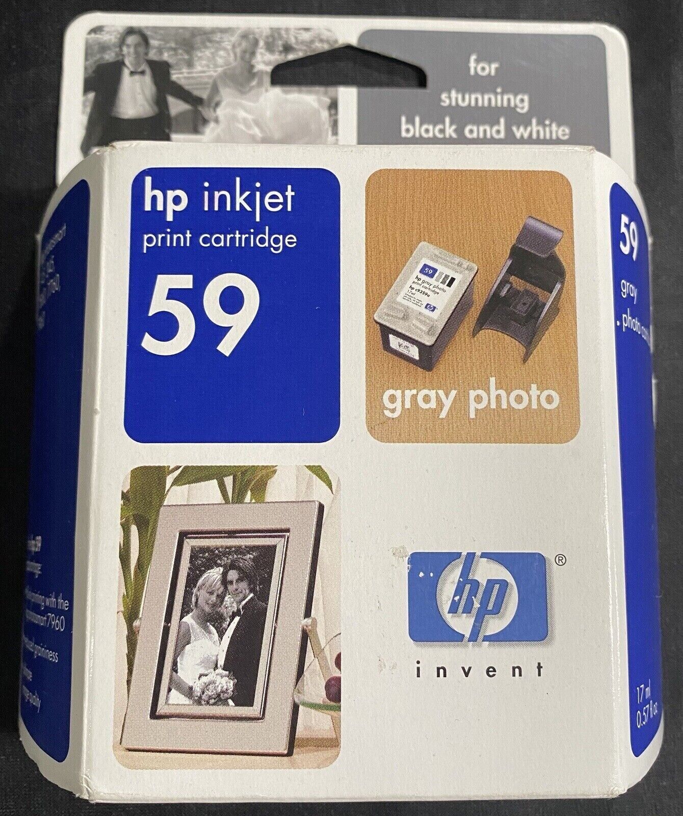 VINTAGE HP 59 Gray Photo Ink Cartridge Photosmart C9359AN EXP 2011