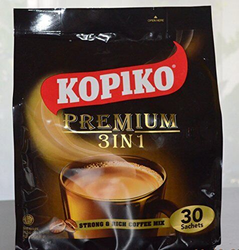  Instant Premium 3 in 1 Coffee with Non Dairy Creamer and Sugar 30 Count Per 