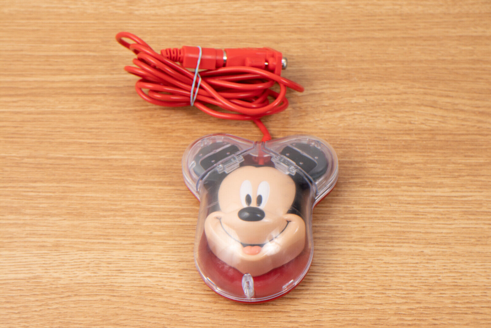 WWL 0175 Disney Mickey Mouse PS2 Port Computer Mouse With Serial Adapter
