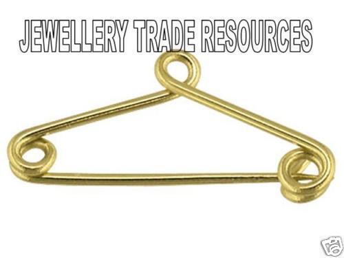 9ct Yellow Gold Safety Pin For Brooch Safety Chains